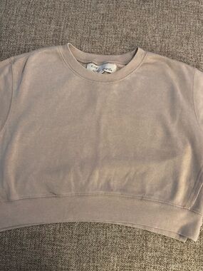 Vintage Havana Mauve Crewneck Cropped Sweatshirt